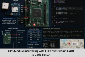 GPS Module Interfacing with LPC1768 Circuit, UART & Code ETDA